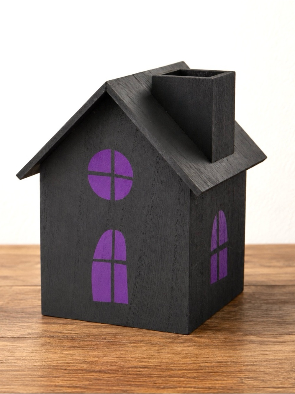Target Bullseye Playground Halloween Haunted House Wooden Tissue Box Holder
